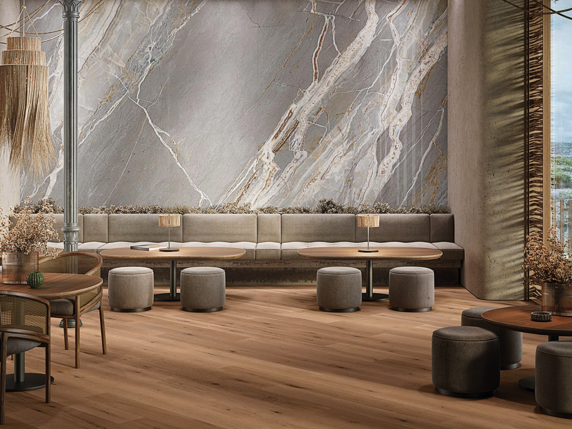 Luxury Marble Hallway